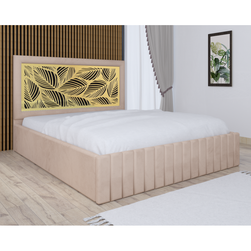 Pat Tapitat Stefan Cod138 Crem Cu Saltea