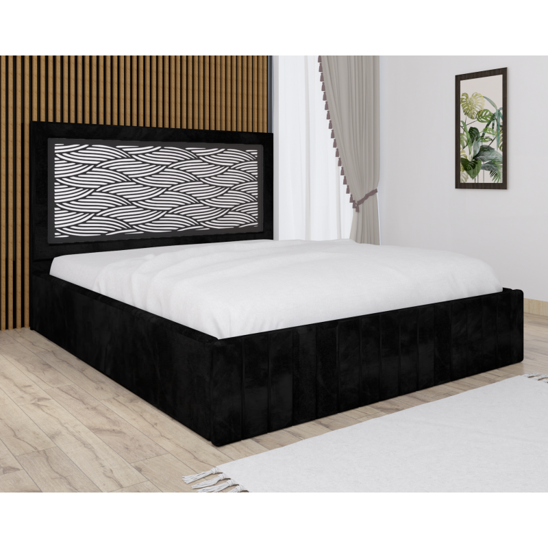 Pat Tapitat Stefan Cod141 Negru Fara...