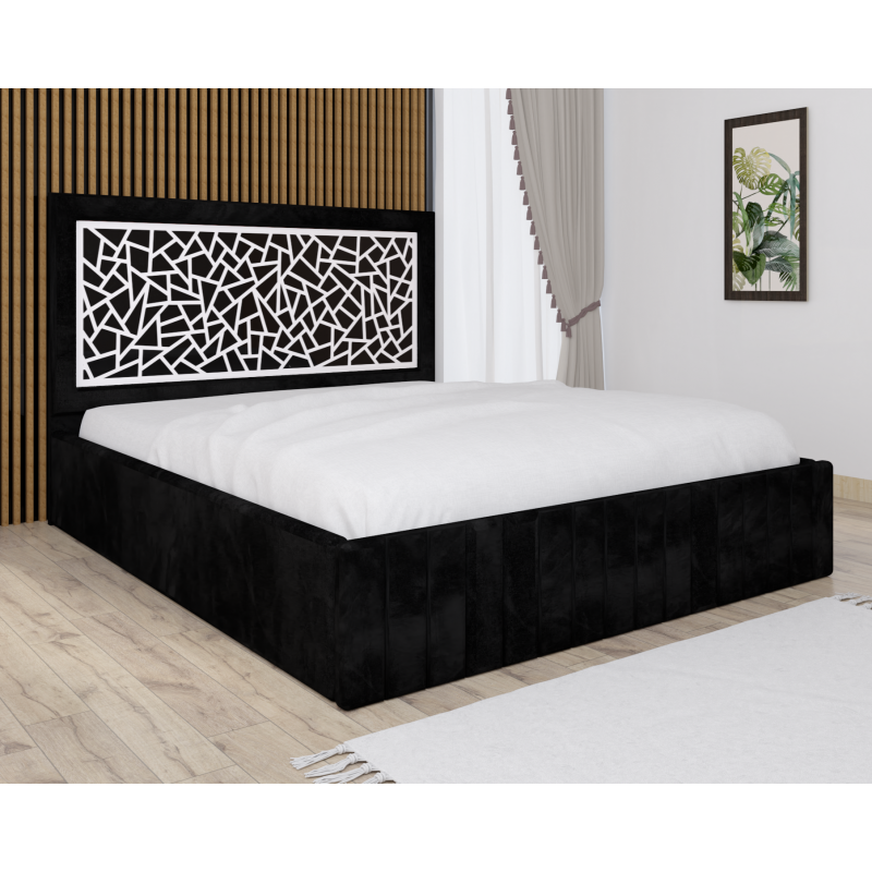 Pat Tapitat Stefan Cod149 Negru Cu...