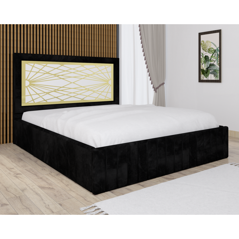 Pat Tapitat Stefan Cod170 Negru Cu...