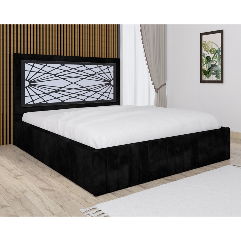 Pat Tapitat Stefan Cod171 Negru Cu...