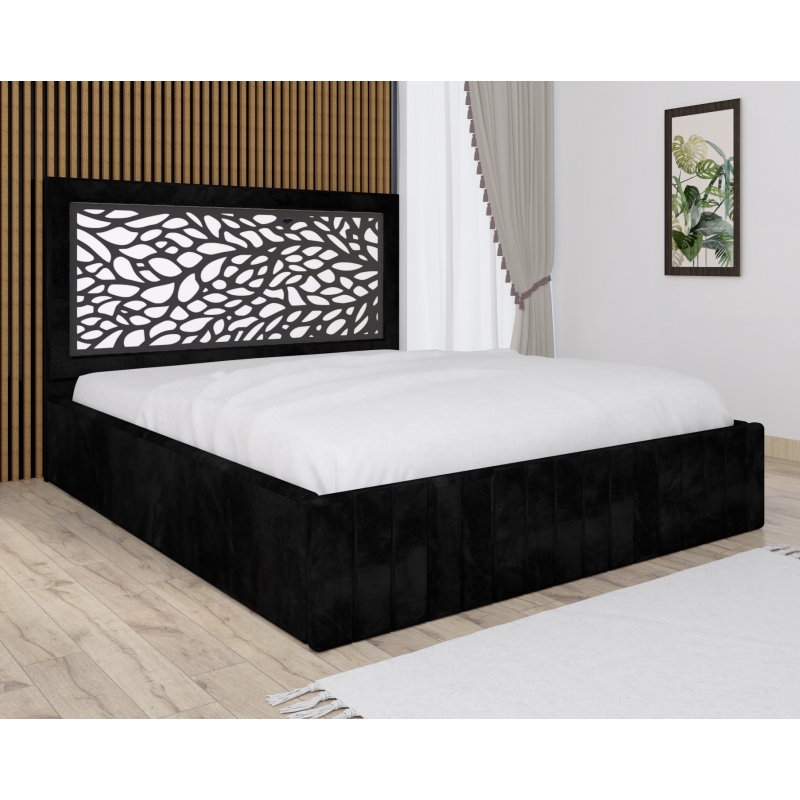 Pat Tapitat Stefan Cod176 Negru Cu...