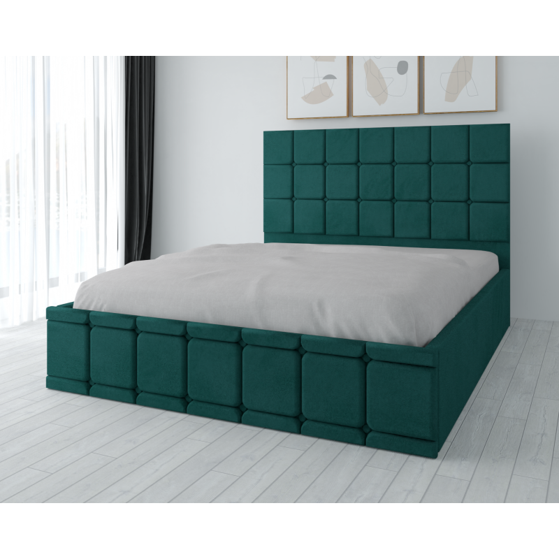 Pat Tapitat Regal Verde din stofa...