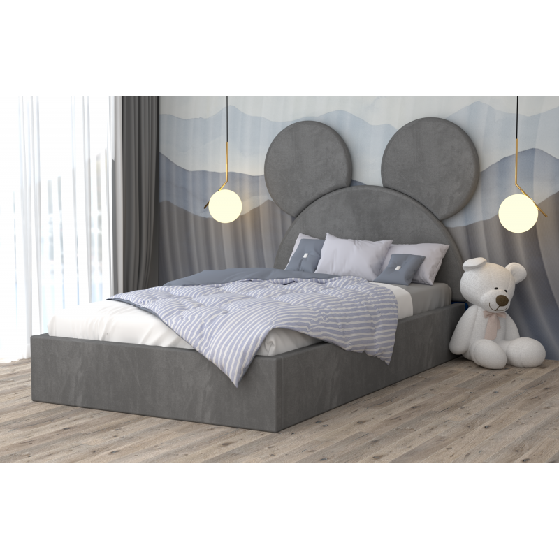 Pat Tapitat Mickey Gri Gri cu Somiera...