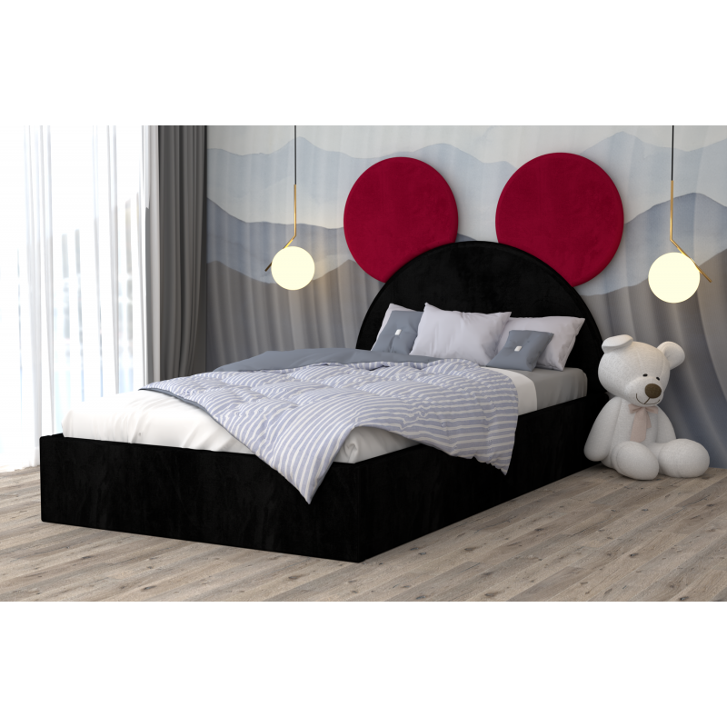 Pat Tapitat Mickey Rosu Negru Negru...