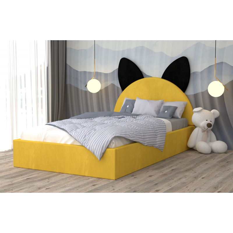 Pat Tapitat Kitty Negru Galben Galben...