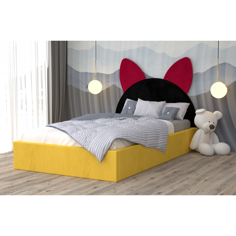 Pat Tapitat Kitty Rosu Negru Galben...