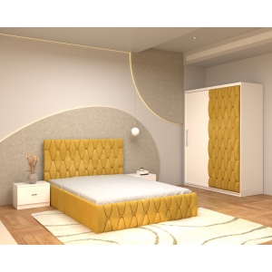 Dormitor Ana cu Pat Tapitat...